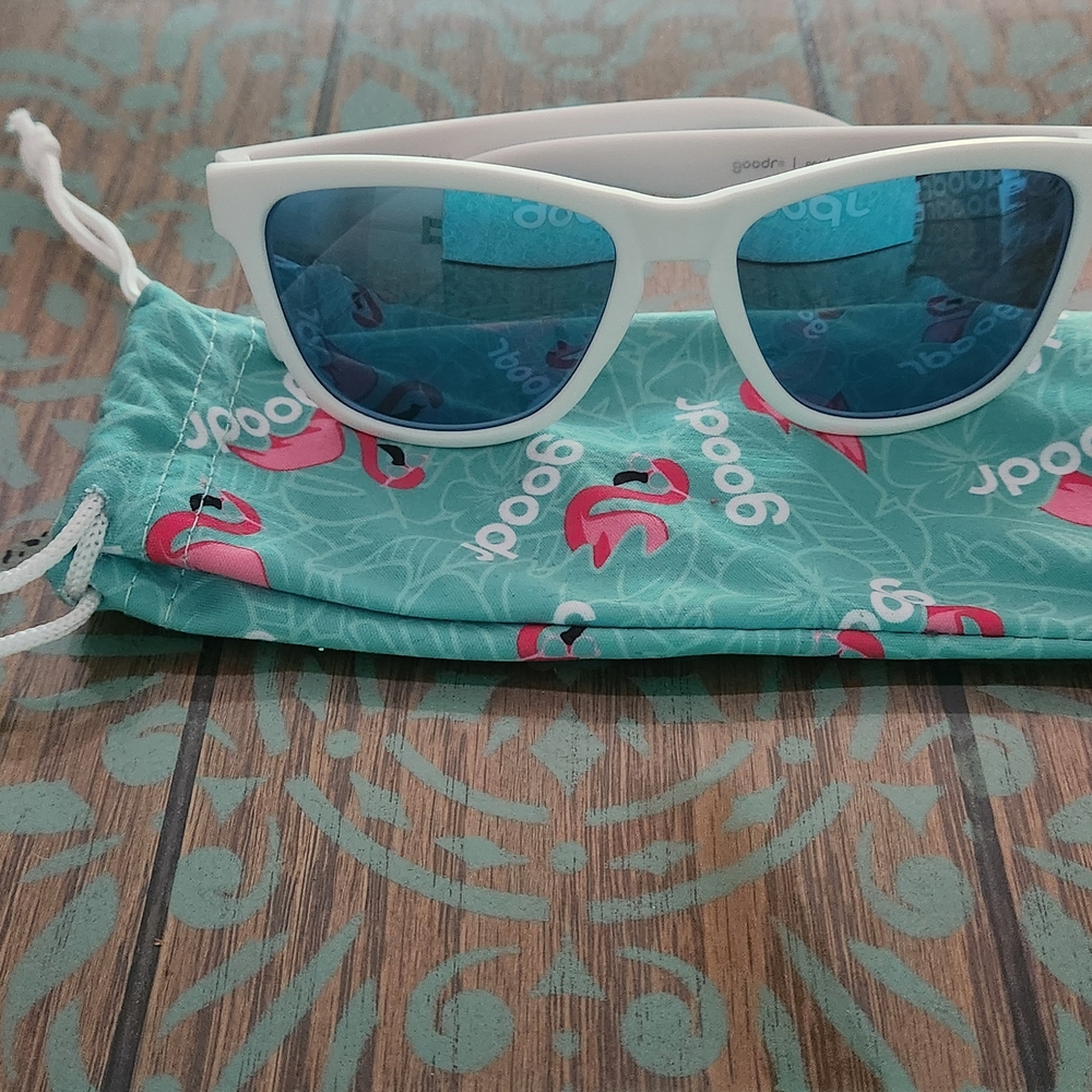 Goodr White and Blue Sunglasses